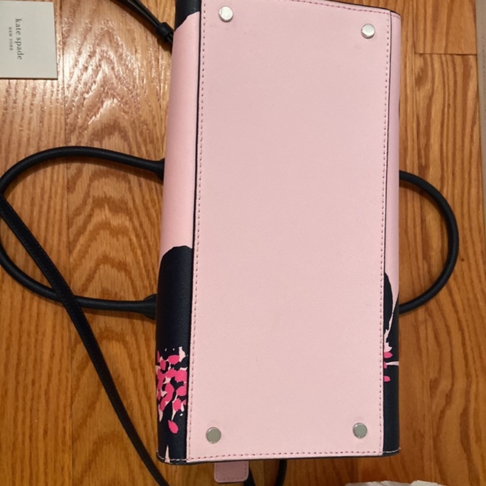 NWT Kate Spade Cameron Grand Pink Floral Satchel - Picture 14 of 16